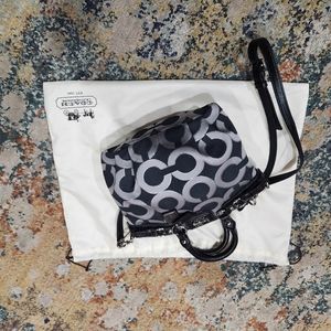 Coach satchel real leather